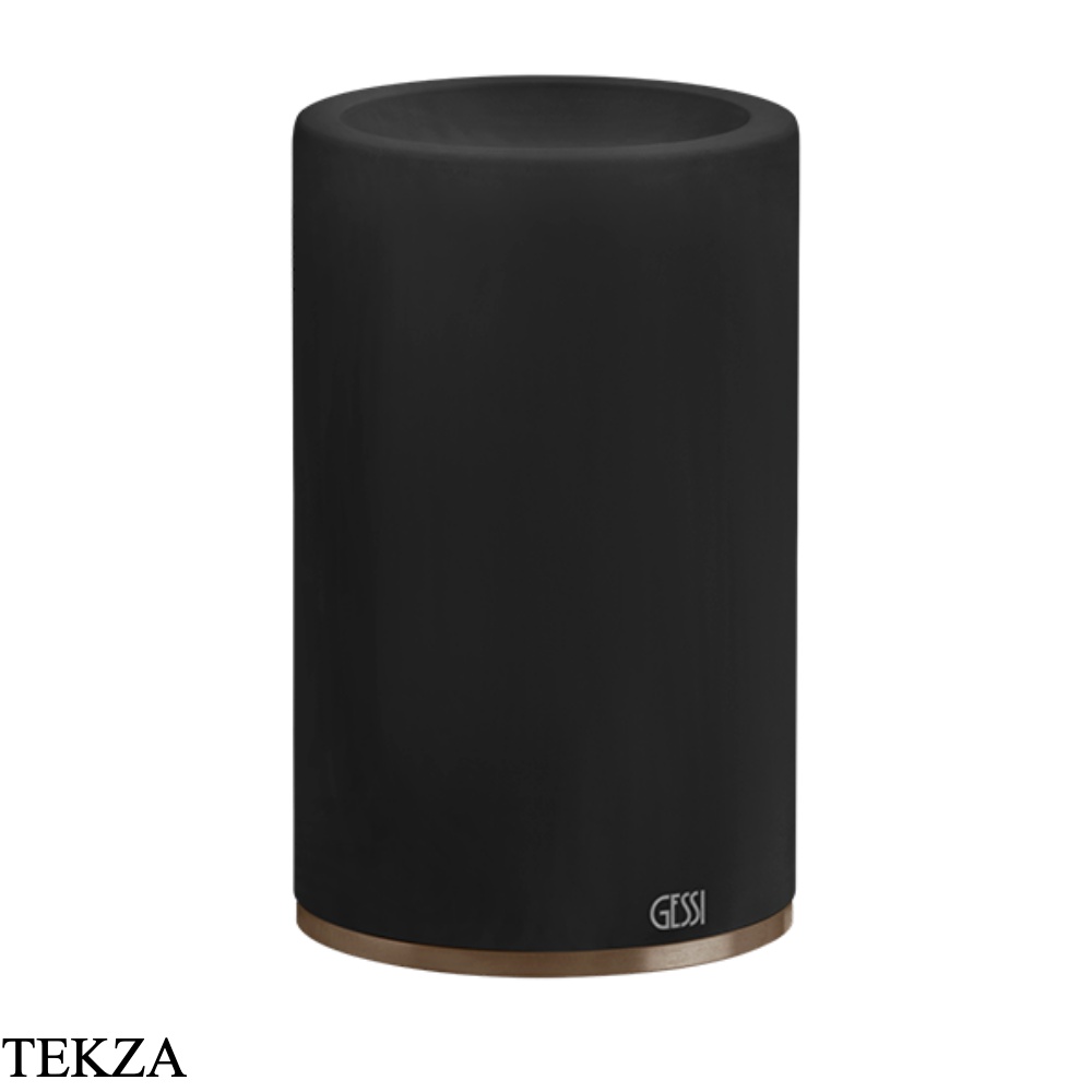Gessi 316 ACCESSORIES Стакан для зубных щеток настольный, композит черный 54732-761, Coffee Bronze Brushed PVD