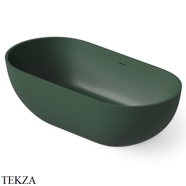 Dea Design Shadow Ванна отдельностоящая овальная 140x70 Solid Surface DD8619 1400 11, Dark Green №11
