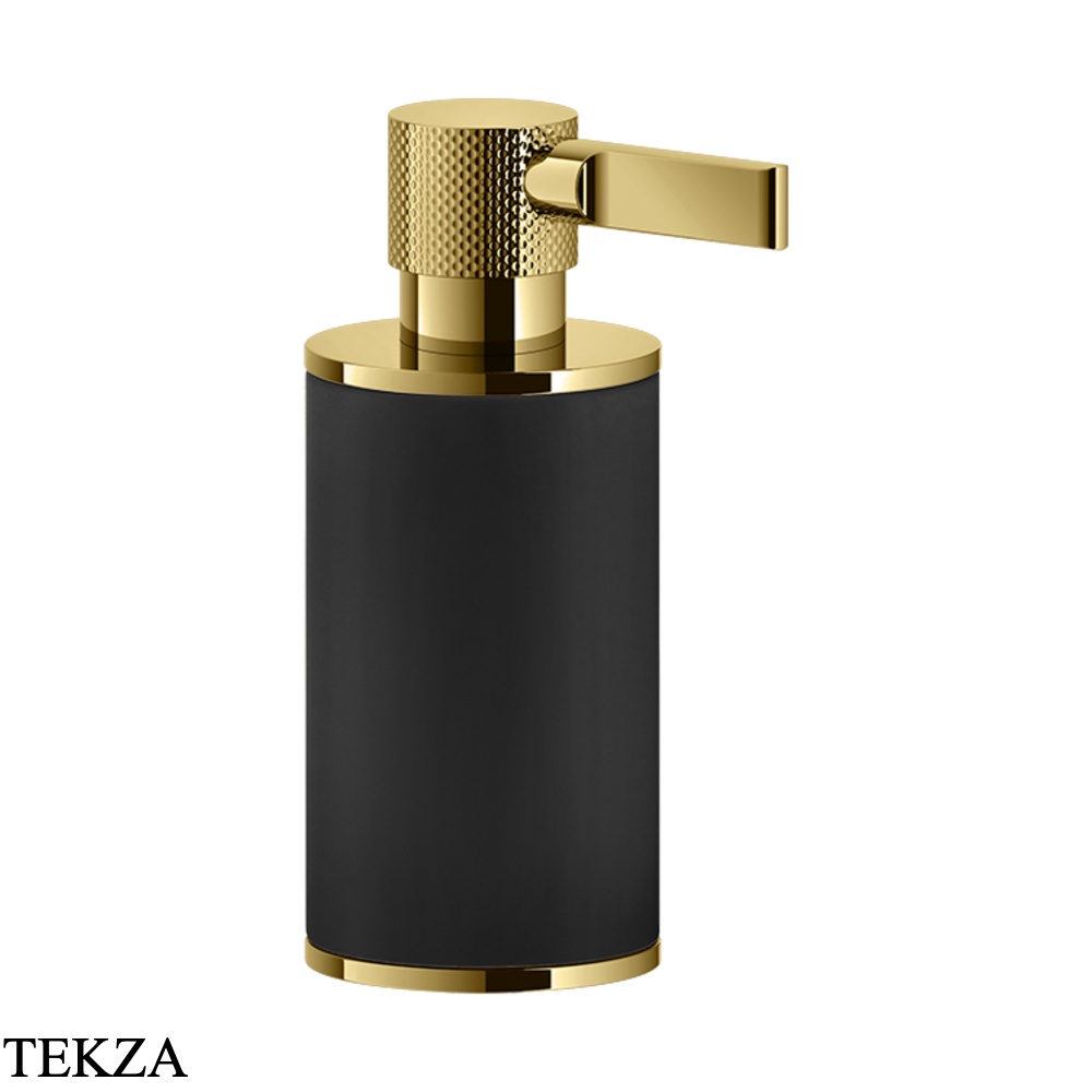 Gessi INCISO accessories Дозатор настольный для жидкого мыла, черный 58538-246, Gold PVD