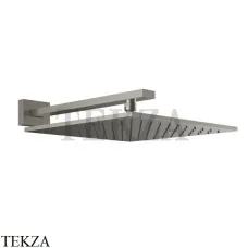 Gessi Rettangolo shower Верхний душ с кронштейном 15185-149, Finox Brushed Nickel Gessi Rettangolo shower Верхний душ с кронштейном 15185-149, Finox Brushed Nickel