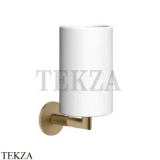 Gessi ANELLO Стакан настенный, композит белый 63707-726, Warm Bronze Br. Gessi ANELLO Стакан настенный, композит белый 63707-726, Warm Bronze Br.