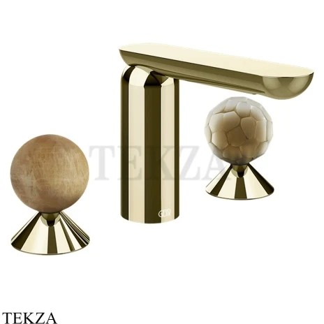Gessi Perle Смеситель для раковины на 3 отв., без гарнитура 74345-710, шампань глянец
