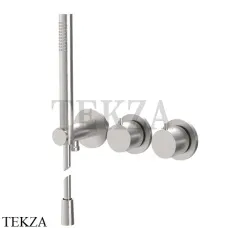 FIMA Carlo Frattini Spillo steel Термостат для душа с гарнитуром, внешняя часть F3049WX9SINOX, сталь