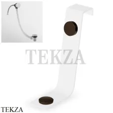 Zucchetti Слив-перелив для ванны с наполнением, push Z90083.XP21, brushed chocolate PVD