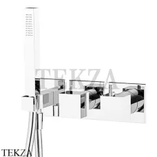 FIMA Carlo Frattini FIT Термостат на 2 потока, с гарнитуром, F3989X9BS, белый матовый