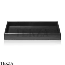 Decor Walther BROWNIE TAB L Бокс для ванных принадлежностей 0930160, черный матовый, эко-кожа