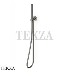 Zucchetti Душевой гарнитур, стержневая лейка, вывод Z93930.C51, brushed metal black