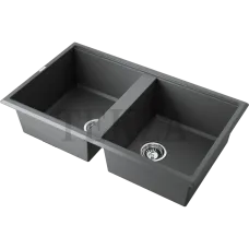 Omoikiri Tedori 86-2 Кухонная мойка Tetogranit две большие чаши 4993931 платина