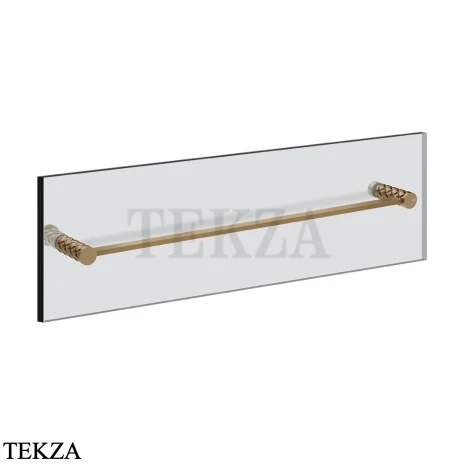 Gessi Pelle Tresse Полотенцедержатель для крепления на стекло, 60 см 78615-791, Deep Bronze Brushed PVD