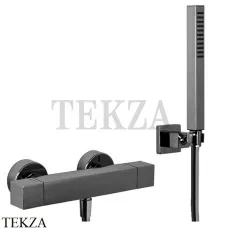 FIMA Carlo Frattini FIT Термостат настенный, с гарнитуром, F4245CS, Brushed black chrome FIMA Carlo Frattini FIT Термостат настенный, с гарнитуром, F4245CS, Brushed black chrome