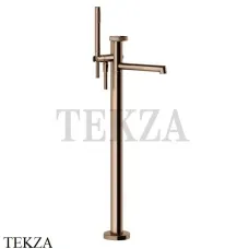 Gessi ANELLO Смеситель для ванны напольный, с гарнитуром 63328-030, Copper глянец