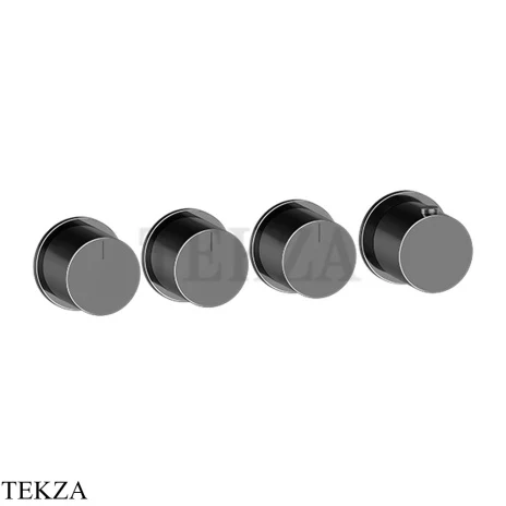Gessi Habito Bath-shower Термостат на 3 потока, внешняя часть 63436-706, Black Metal