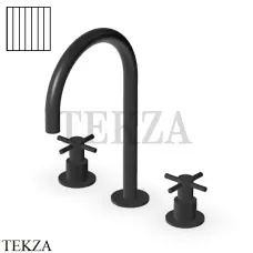 Zucchetti Helm Vertical Смеситель для раковины, без донного клапана ZHM516.XP81G2, brushed total black PVD
