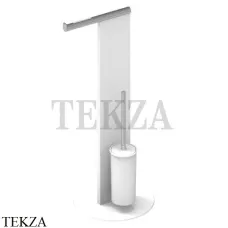 Keuco UNIVERS Стойка напольная WC 04986510101, белый-хром глянец