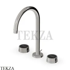 Zucchetti Savoir Смеситель для раковины, с донным клапаном ZSV402.C8N, Nickel глянец-черный