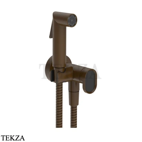 Gessi Jacqueline Гигиенический душ с запорным узлом, выводом воды и держателем 56527-845, бронза Dark Brush