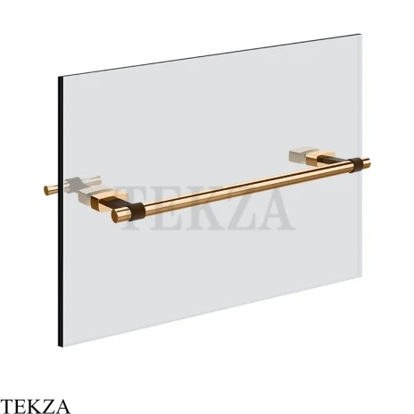 Gessi Jacqueline Полотенцедержатель для крепления на стекло, 30 см 77511-735, бронза глянец