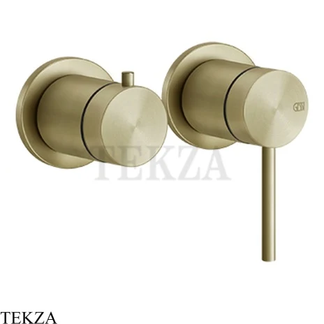 Gessi 316 SHOWER Смеситель для душа с переключателем, внешняя часть 54077-727, Brushed Brass PVD