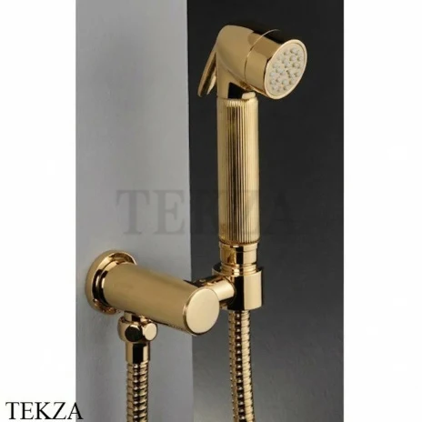 Nicolazzi Doccia Гигиенический душ Tondo сдержателем 5523GO, золото глянец Gold 24k