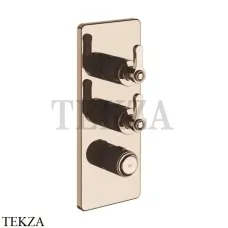 Gessi VENTI20 Термостат для душа, 2 поток, внешняя часть 65200-030, Copper PVD