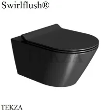 GSI Kube X Унитаз подвесной ”Swirlflush” 9415FR226, сиденье микролифт slim, Ardesia черный матовый