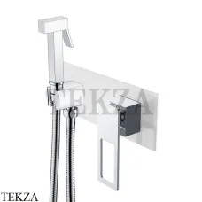 Boheme Q Гигиенический душ со смесителем, комплект 147-WCR, Белый-хром