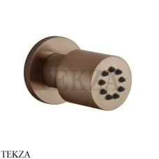 Gessi INCISO SHOWER Боковая форсунка поворотная 13375-708, Copper Brushed