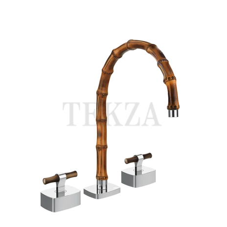 Gessi Jacqueline Смеситель для раковины на 3 отв., без донного клапана 77217-031, хром глянец