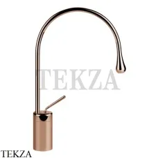 Gessi Goccia Смеситель для раковины высокий, без сливного гарнитура 33605-123, Copper глянец