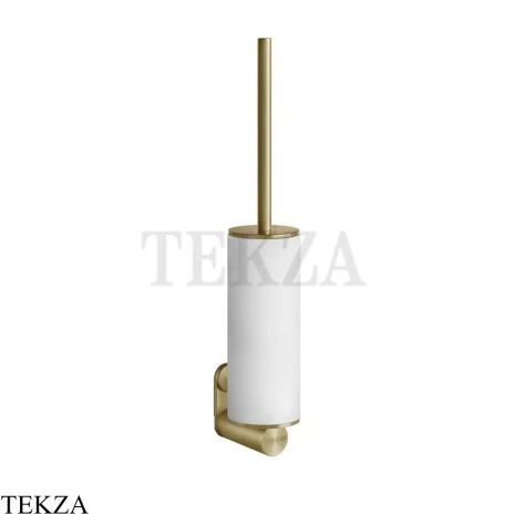 Gessi 316 ACCESSORIES Ёршик подвесной, композит белый 54719-727, Brushed Brass PVD