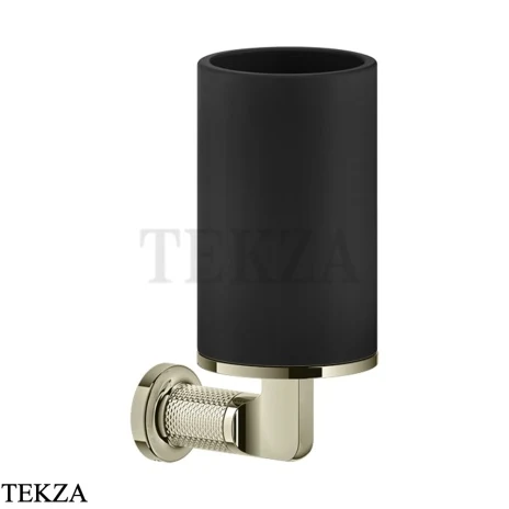 Gessi INCISO accessories Стакан настенный для зубных щеток, черный 58508-720, Nickel PVD