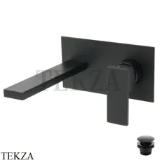 Migliore Kvant Смеситель для раковины, с встраиваемой частью 30436, черный матовый