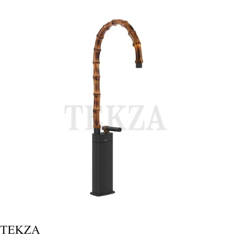 Gessi Jacqueline Смеситель для раковины высокий, без донного клапана 77009-299, черный матовый