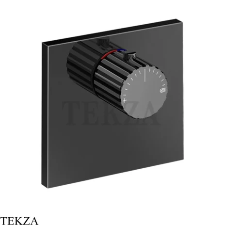 Gessi Incastri Термостат для душа, внешняя часть 75354-706, black хром глянец