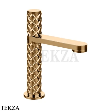 Gessi Pelle Tresse Смеситель для раковины, без сливного гарнитура 78002-735, Warm Bronze PVD