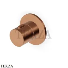 Zucchetti Isy22 Вентиль-переключатель на 2 потока, внешняя часть Z94617.P91, brushed copper PVD