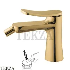 FIMA Carlo Frattini FLO Смеситель для биде однорычажный, F3802OS, Brushed gold