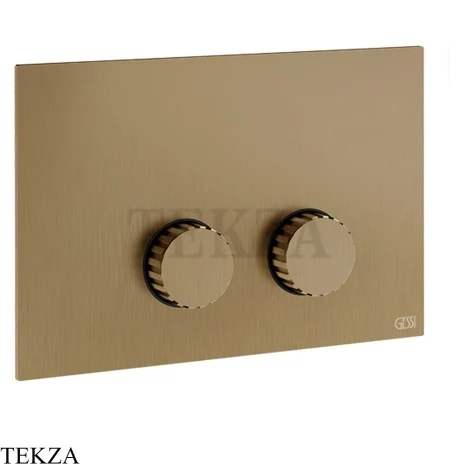 Gessi Incastri Клавиша смыва для инсталляции SANIT, Villeroy&Boch 75619-791, бронза Deep