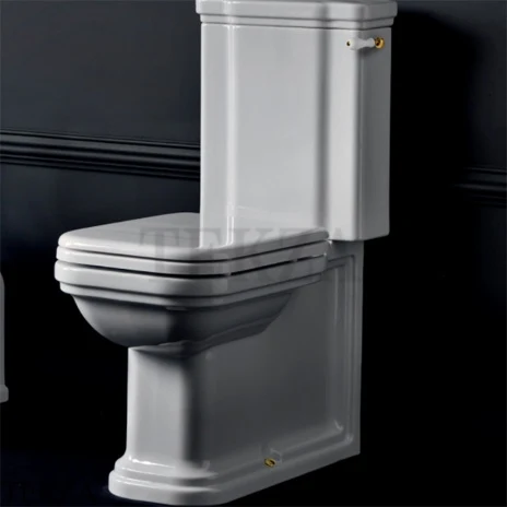 Kerasan Waldorf Унитаз-моноблок напольный, фурнитура золото, 417901, белый глянец