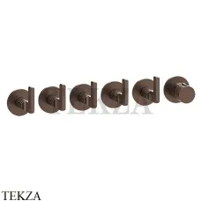 Gessi INCISO SHOWER Термостатический смеситель, 5 потока, внешняя часть 58340-845, Dark Bronze