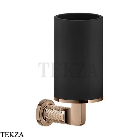 Gessi INCISO accessories Стакан настенный для зубных щеток, черный 58508-030, Copper глянец