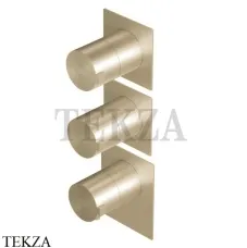 Ritmonio Dot316 Термостат для душа на 2 потока, внешняя часть PR50HE201 ICX, Champagne Stainless Steel