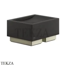 Gessi Rettangolo Мыльница настольная, композит черный 20826-720, Nickel PVD