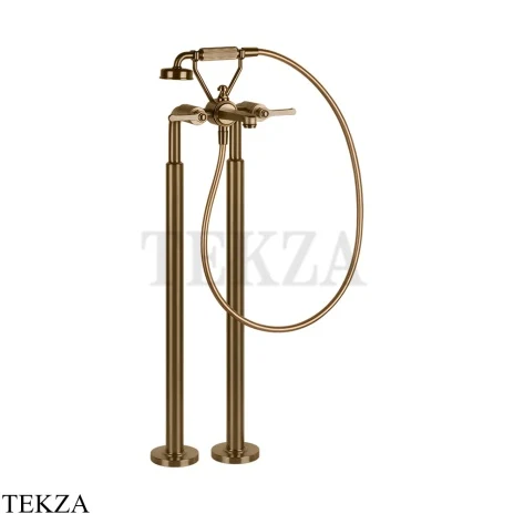 Gessi VENTI20 Смеситель для ванны напольный с гарнитуром 65128-791, Deep Bronze Br. PVD