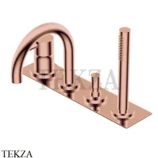 Ritmonio Diametro35 S Смеситель для ванны с гарнитуром PR52EG102 F32, Rose Gold