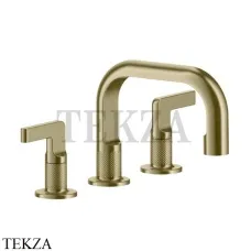 Gessi INCISO Смеситель для раковины, с донным клапаном 58011-727, Brushed Brass
