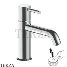 Fantini Nostromo Смеситель для раковины малый, с донным клапаном 5002E804F, хром глянец