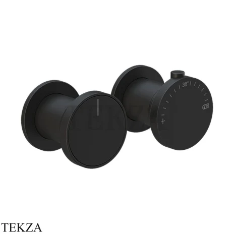 Gessi Origini ACCENT Термостат для душа 3 потока, внешняя часть 66136-299, Black XL