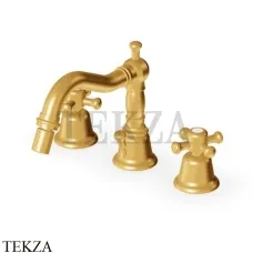 Zucchetti Delfi Смеситель для биде с донным клапаном Z46368.8008C41, brushed gold