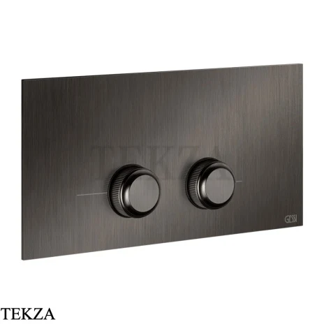 Gessi VENTI20 Клавиша смыва для инсталляции Viega Prevista 54661-707, Black Metal Brushed PVD